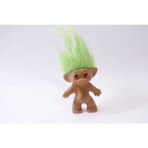 Uneeda, Wishnik, Troll, Doll, Green Hair, Toy, Collectible, ~ 251008-WH 1364